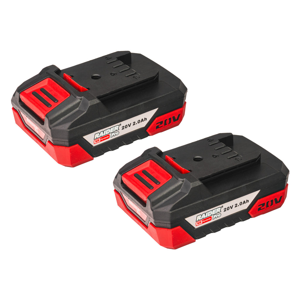 Avvitatore a impulsi a batteria, impact driver/trapano a percussione – 50 Nm 320 Nm, 1/2", smeragliatrice angolare 125 mm con 2 batterie 2x2Ah Raider Pro