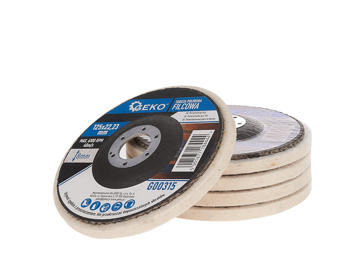 Disco abrasivo per levigatura,disco da taglio per smerigliatrice 125 mm Geko