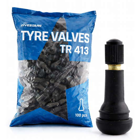 100 pezzi valvole pneumatici auto moto in gomma tubeless per cerchioni cerchi TR413 45 mm
