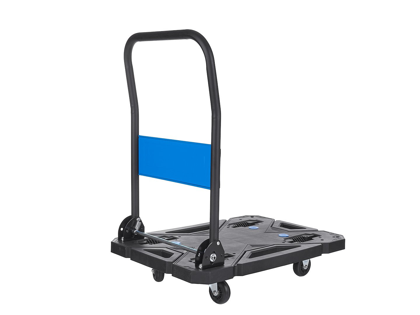 Carrello piattaforma a mano multifunzione, carrello trasformabile-convertibile, professionale, carrello industriale portatutto, portapacchi, in PP e PU e acciaio di alta qualità, capacità 150 kg, portatile pieghevole con ruote girevoli, Geko