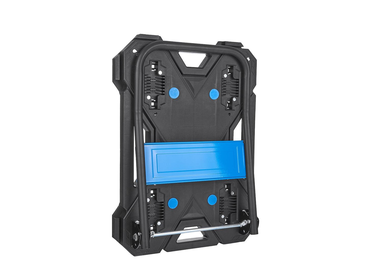 Carrello piattaforma a mano multifunzione, carrello trasformabile-convertibile, professionale, carrello industriale portatutto, portapacchi, in PP e PU e acciaio di alta qualità, capacità 150 kg, portatile pieghevole con ruote girevoli, Geko