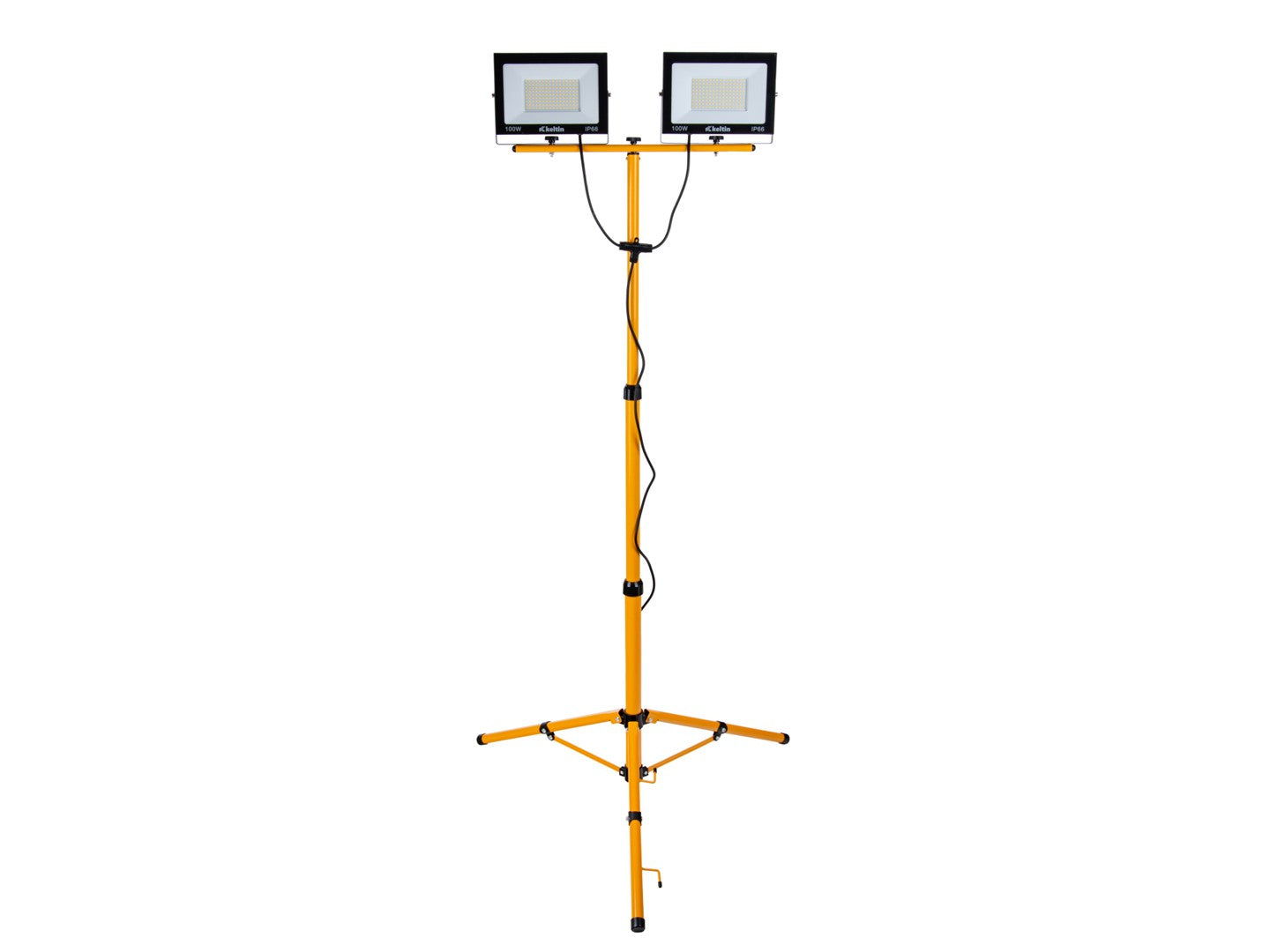 Faretto LED da cantiere 2 x 100w, 2x 10.000 lm, faretto lavoro, faro LED portatile IP65 impermeabile, 6500k per esterno, lavori, giardini e garage