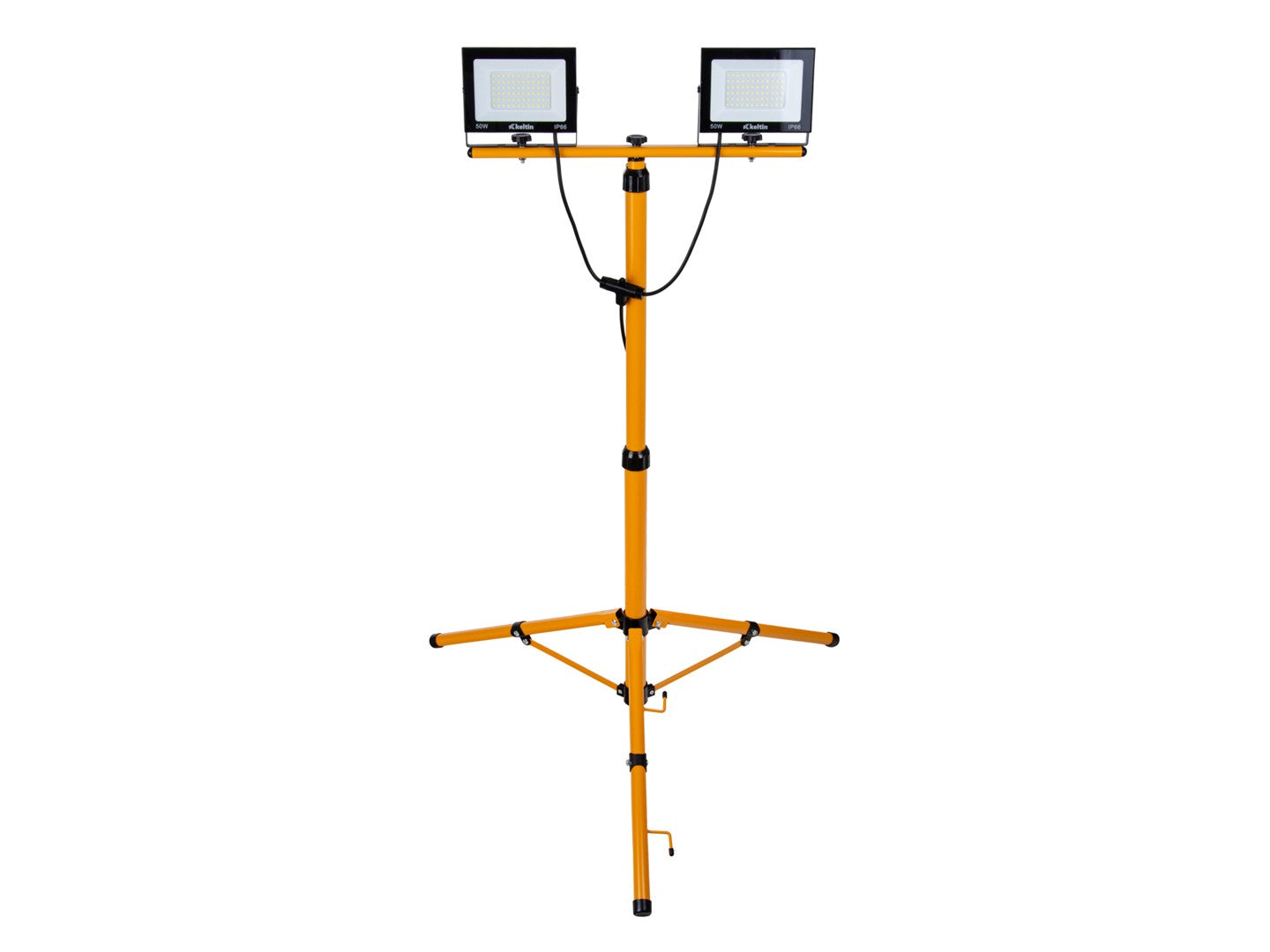 Faretto LED da cantiere 2 x 50w, faretto lavoro, faro LED portatile IP66 impermeabile, 6500k per esterno, lavori, giardini e garage