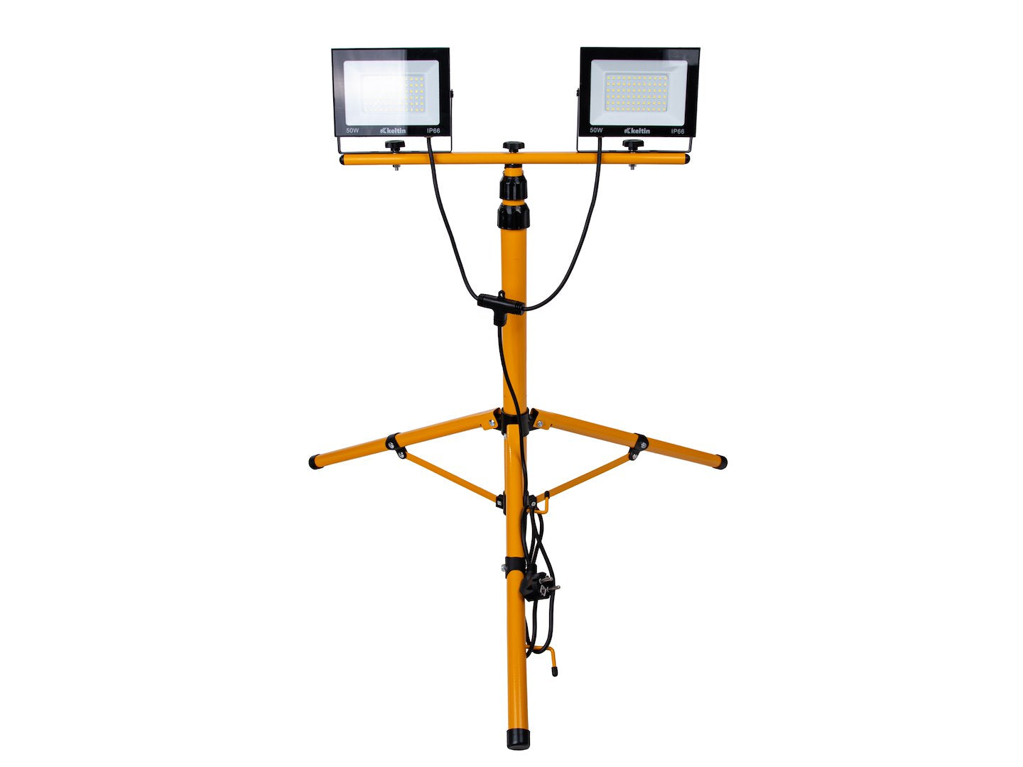 Proiettore LED 100 w con treppiede telescopico regolabile 60–160 cm, bianco neutro 4500K IP66 KELTIN