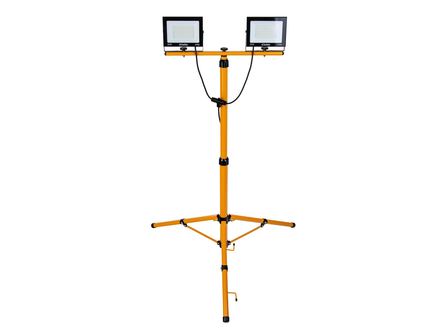 Proiettore LED 100 w con treppiede telescopico regolabile 60–160 cm, bianco neutro 4500K IP66 KELTIN