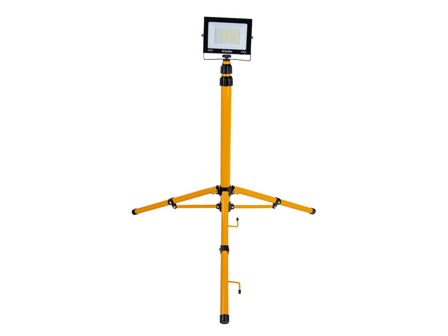 Proiettore LED 50 w con treppiede telescopico regolabile 60–160 cm, bianco neutro 4500K 4500 LM GEKO