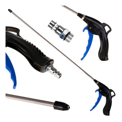 Pistola ad aria compressa con ugello da 50 cm e raccordo rapido 1/4