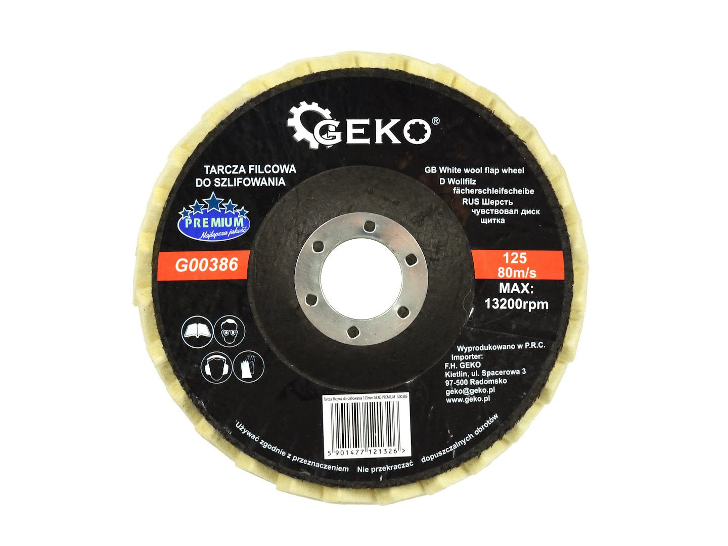 Disco lamellare in feltro premium 125 mm, Geko