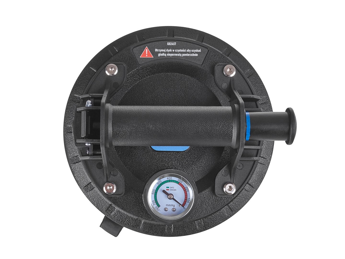 Ventosa vacuum a pompa con manometro, carico: 170 kg, 200 mm