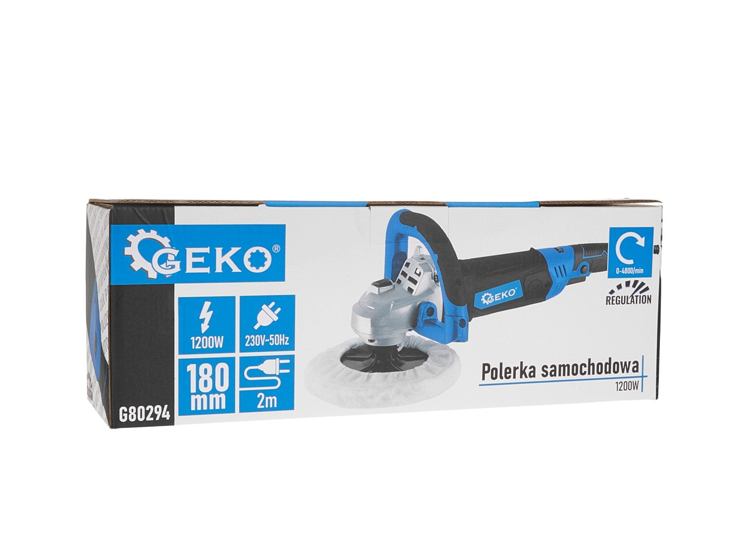 Lucidatrice elettrica, 4800 giri/min, 5 velocità regolabili, elettrica, maniglia a D e impugnatura laterale, platorello da 180 mm, per auto e mobili, 1200 W