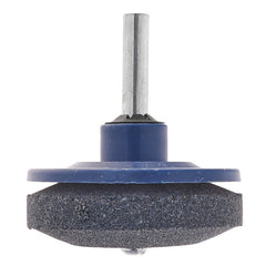 Affilacoltelli per tosaerba, affilatore lama universale per lame di tosaerba per qualsiasi trapano elettrico manuale e attrezzi da giardino, Ø50 mm, asse 6 mm, pietra per affilare attrezzi