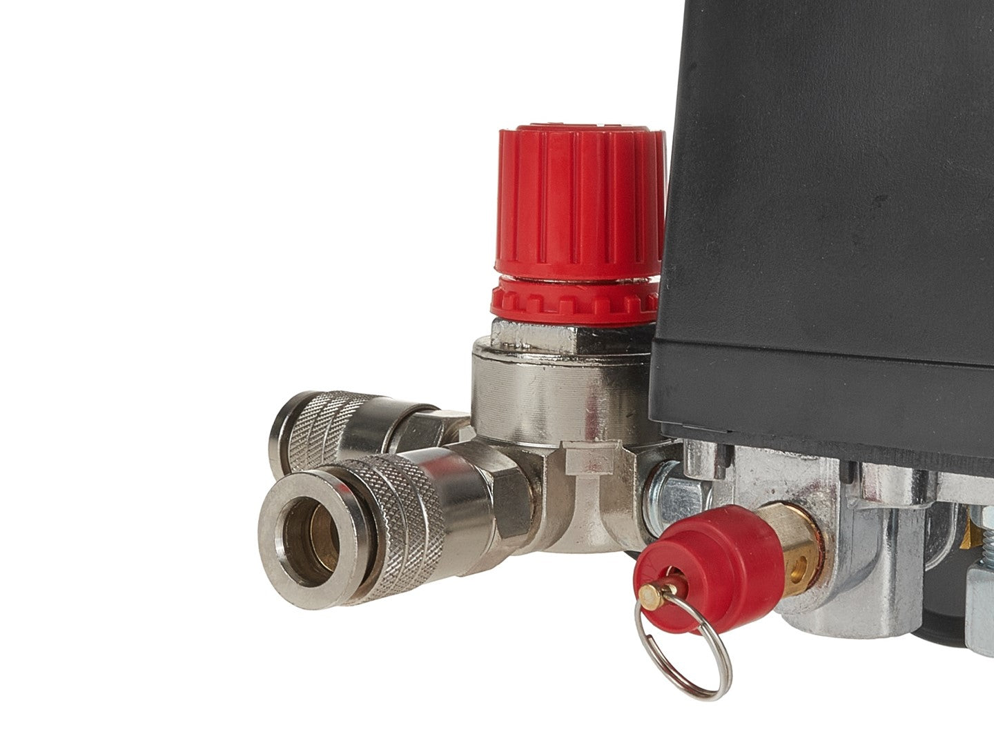 Regolatore di pressione con pressostato per compressore e 2 display manometri, pressostato compressore d'aria, universale