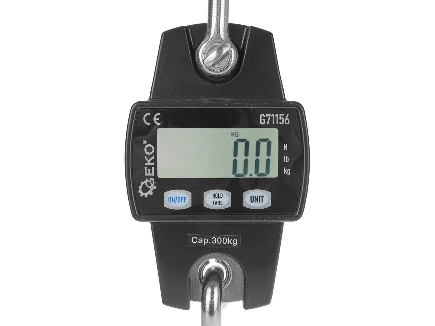 Bilancia elettronica-dinamometro per gru 300 kg bilancia da gru digitale con telecomando, schermo lcd Geko