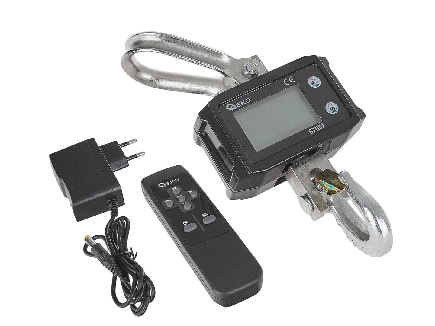 Bilancia elettronica-dinamometro per gru 2000 kg 4000 lb bilancia da gru digitale, pesante con telecomando, schermo lcd Geko