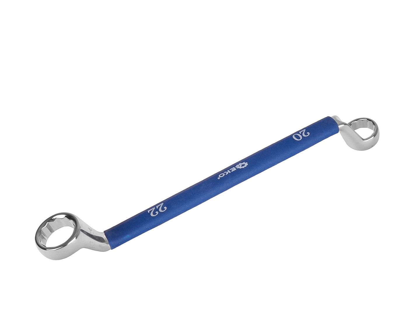 Serie di chiavi a doppio anello, gomito, con impugnatura in gomma antiscivolo, 6–32 mm, 12 pezzi