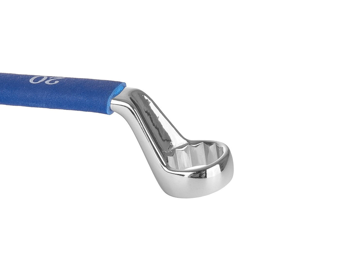 Serie di chiavi a doppio anello, gomito, con impugnatura in gomma antiscivolo, 6–32 mm, 12 pezzi
