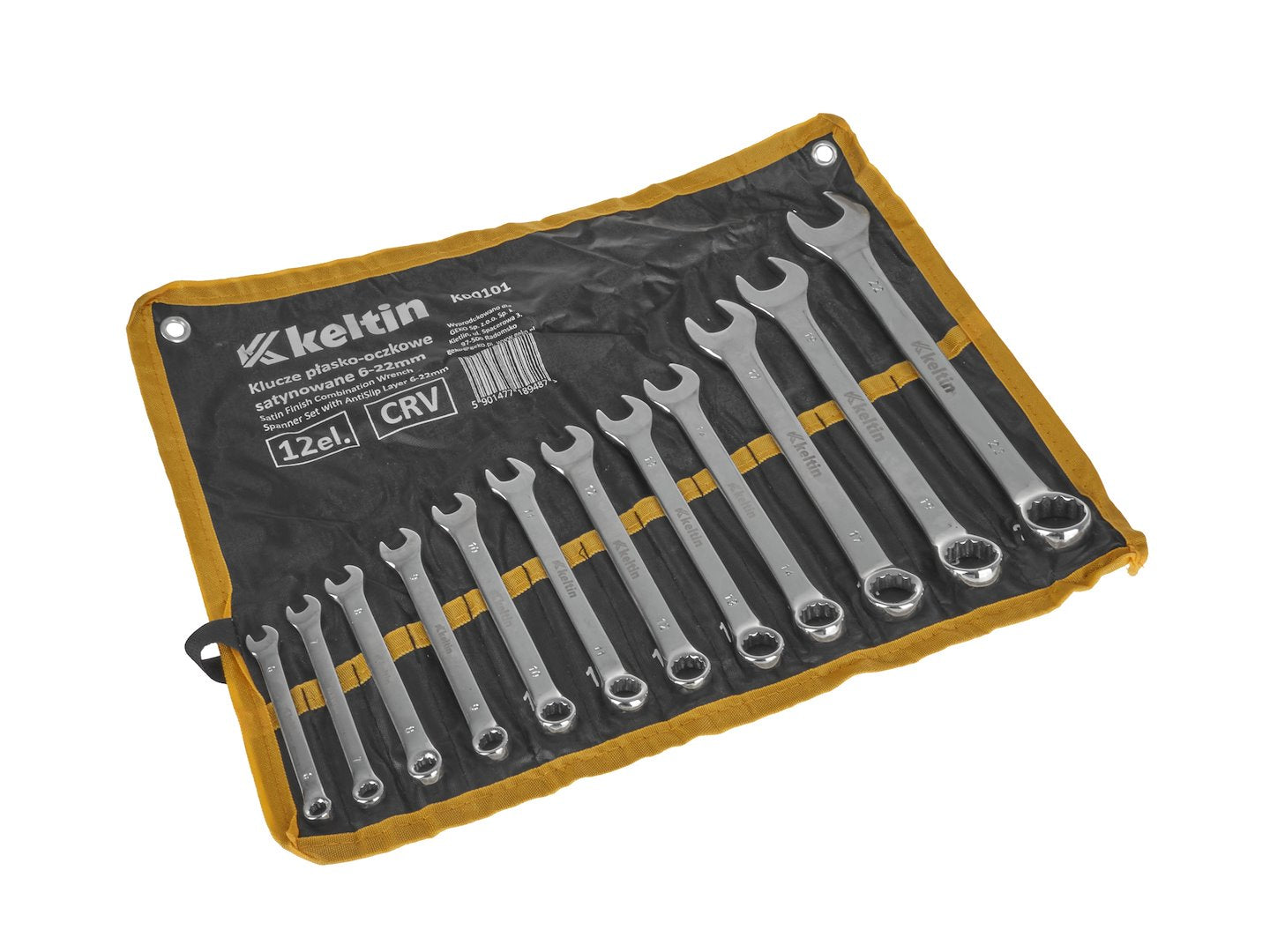 Set chiavi combinate anello e forchetta, chiavi inglesi, professionali, 6-22 mm, 12 pezzi, Keltin