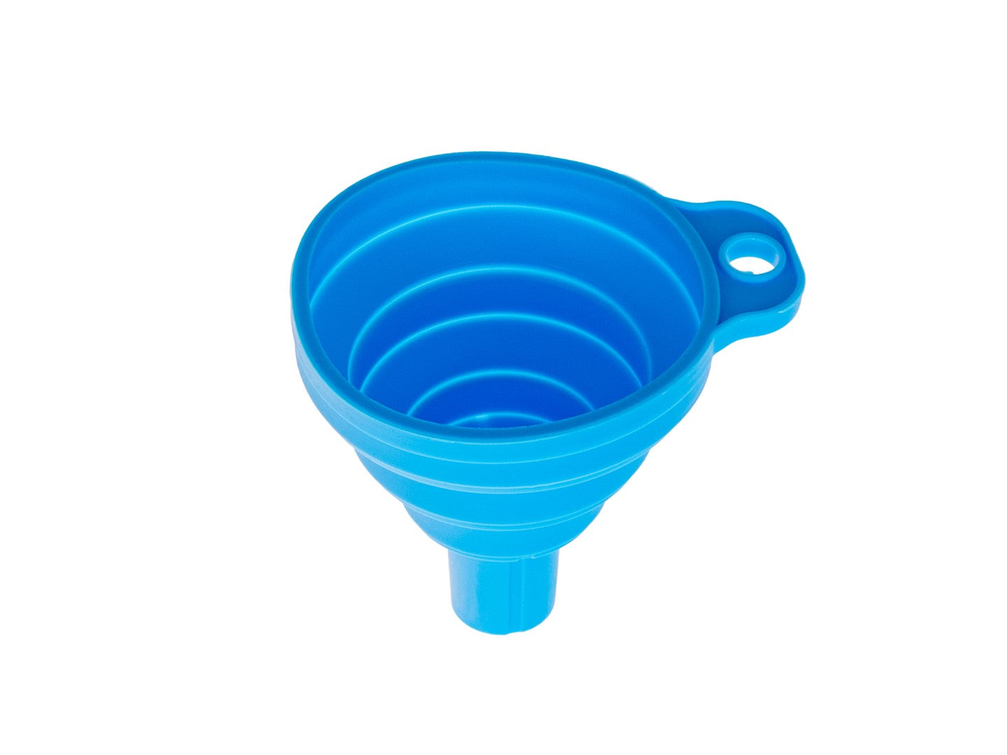Imbuto pieghevole in silicone, blu 70 mm Geko