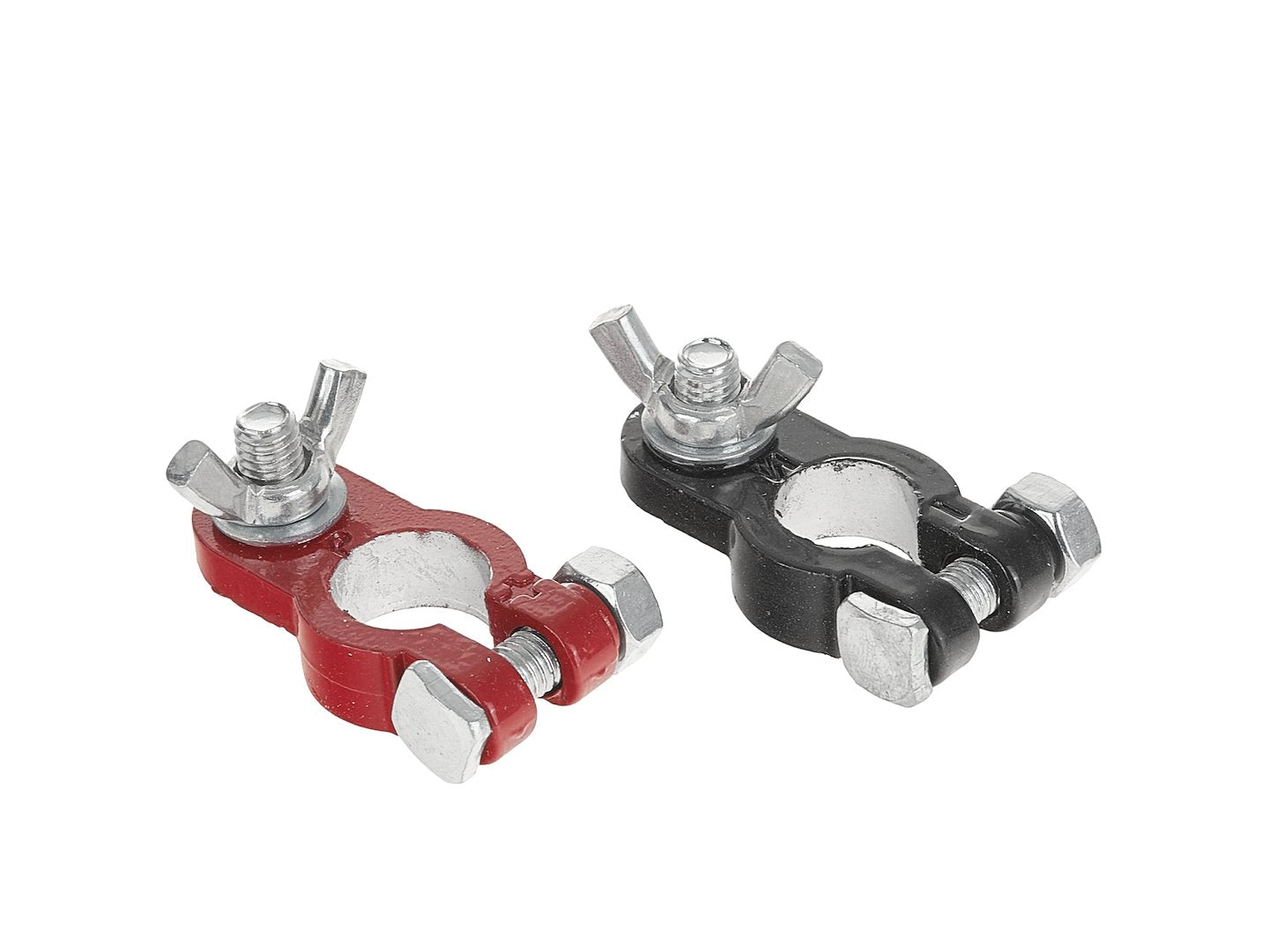 Set 2 morsetti terminali per cavi batteria connettori in alluminio accessorio universale per auto, morsetti per batterie, Geko