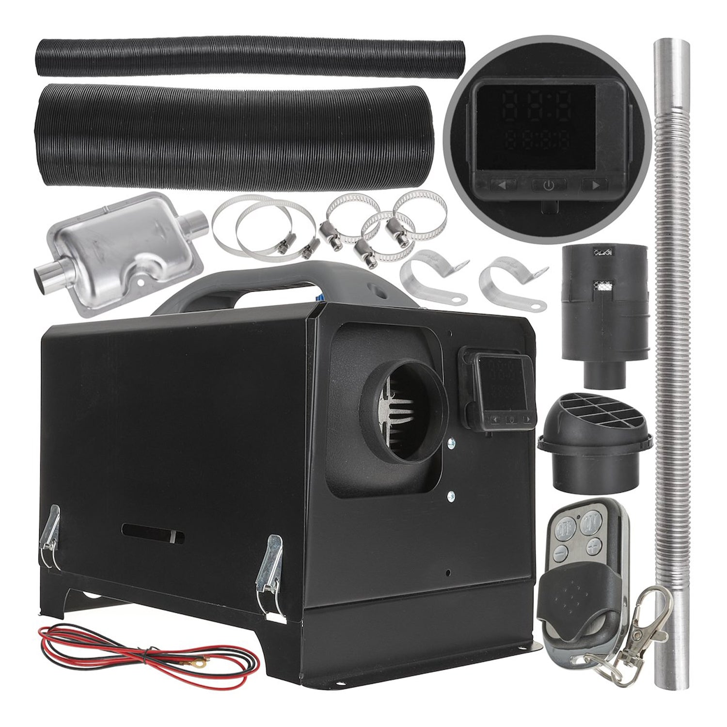 Riscaldatore a gasolio portatile 12v 8kw, riscaldatore diesel ,generatore aria calda gasolio per camper, tenda, campeggio, parcheggio, dotato di monitor con telecomando GEKO