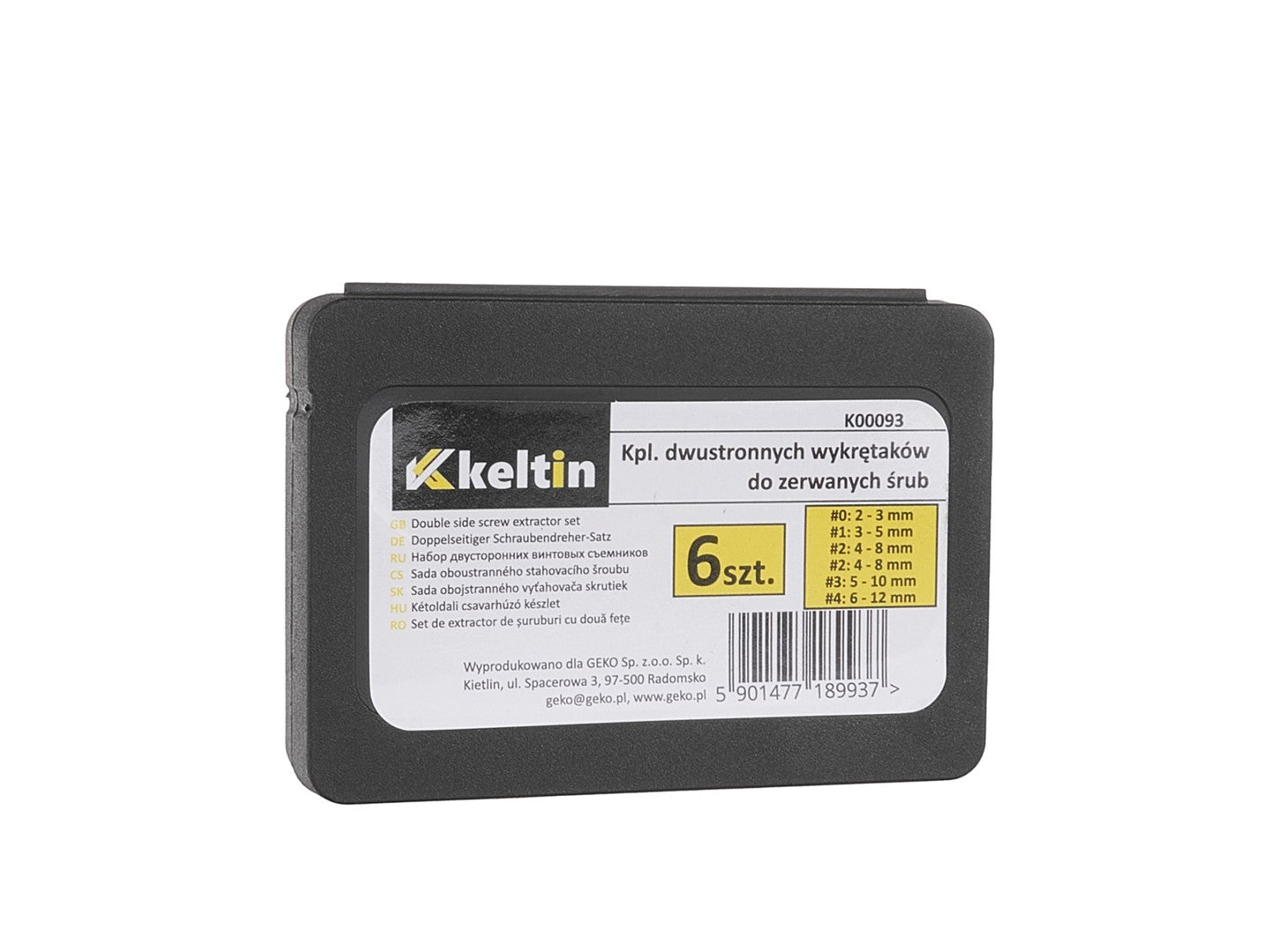 Set di 6 estrattori per viti svitate, rotte e danneggiate - argento - kit di rimozione con punte per trapano, estrattori