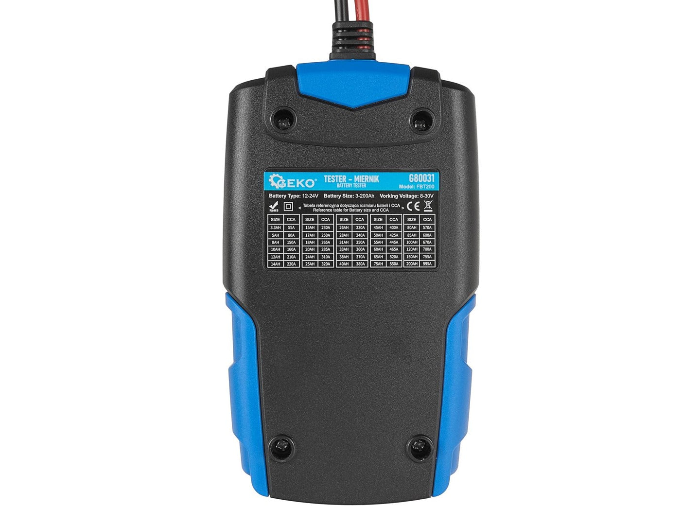 Tester batteria auto 12v 24v ,LCD,strumento diagnostico per veicoli 3 Ah-200 Ah