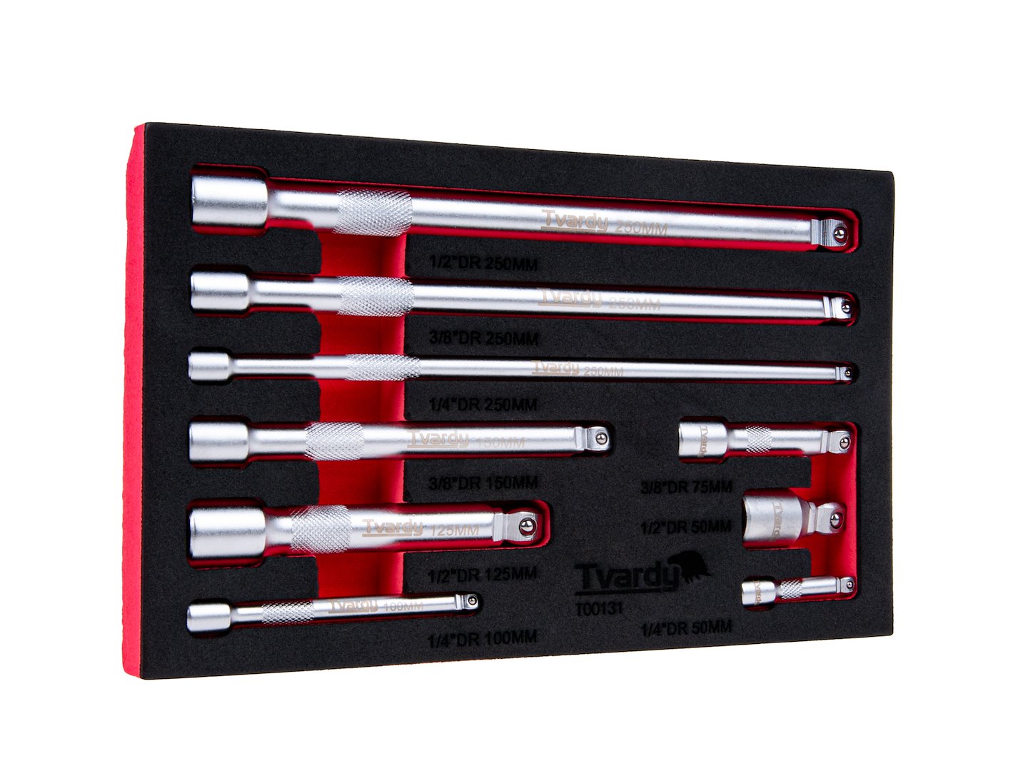 Set 9 prolunghe chiave per cricchetto a bussola 1/4 "3/8" 1/2'', kit di prolunga per chiave a bussola, cricchetto a cricchetto, adattatore di estensione per giunto cardanico set dado, in acciaio Cr-V