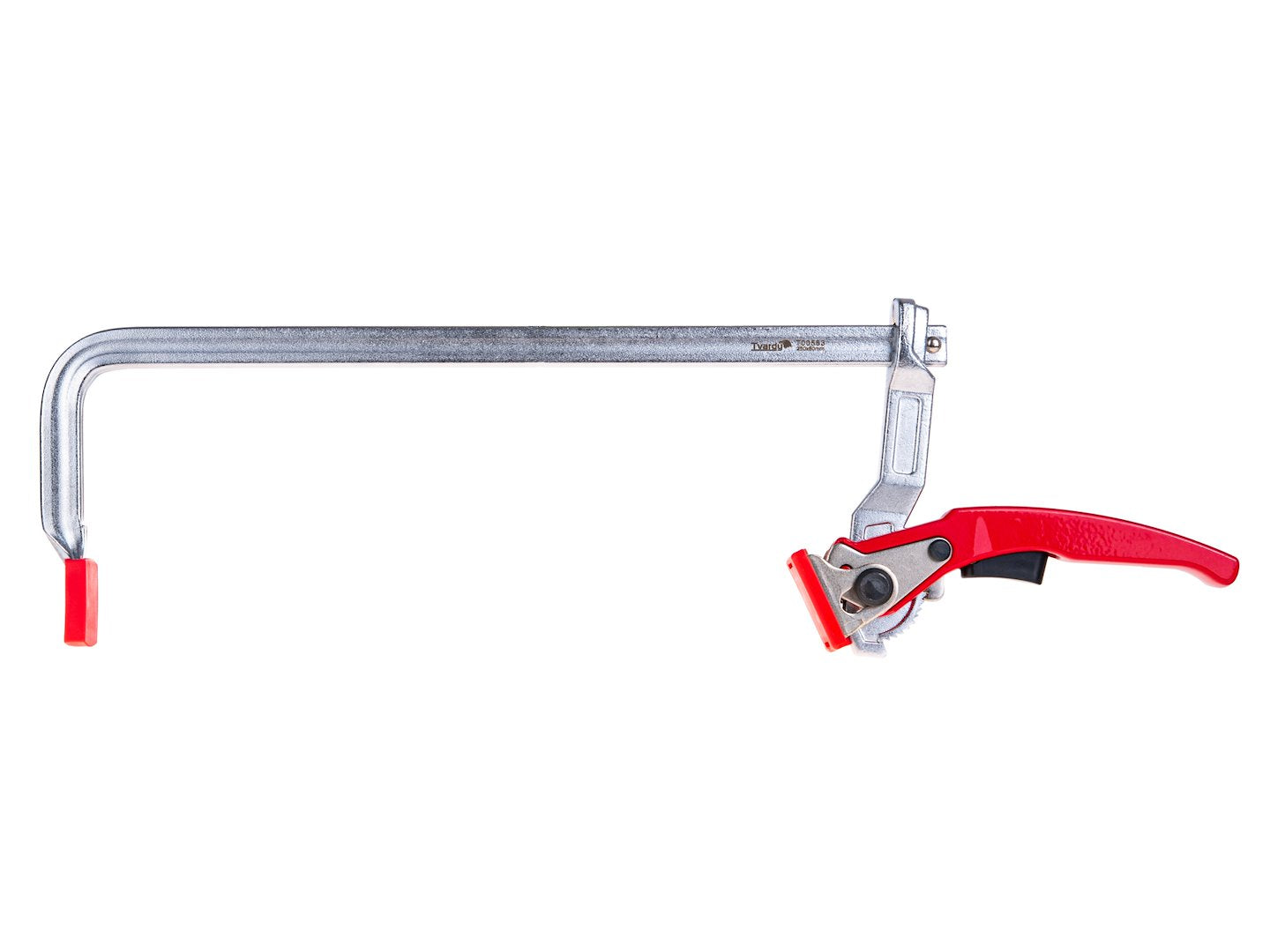 Morsetto a cricchetto multiuso per impieghi gravosi F, clip di fissaggio per lavorazione del legno, accessorio per falegname, 250x80 mm