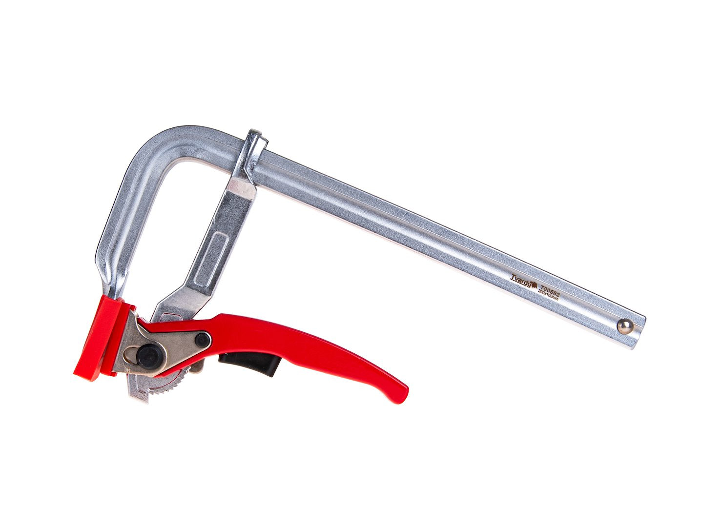 Morsetto a cricchetto multiuso per impieghi gravosi F, clip di fissaggio per lavorazione del legno, accessorio per falegname, 200x100 mm