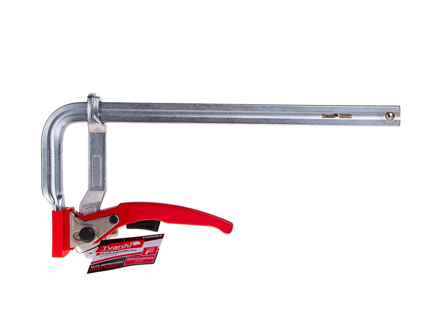 Morsetto a cricchetto multiuso per impieghi gravosi F, clip di fissaggio per lavorazione del legno, accessorio per falegname, 250x100 mm