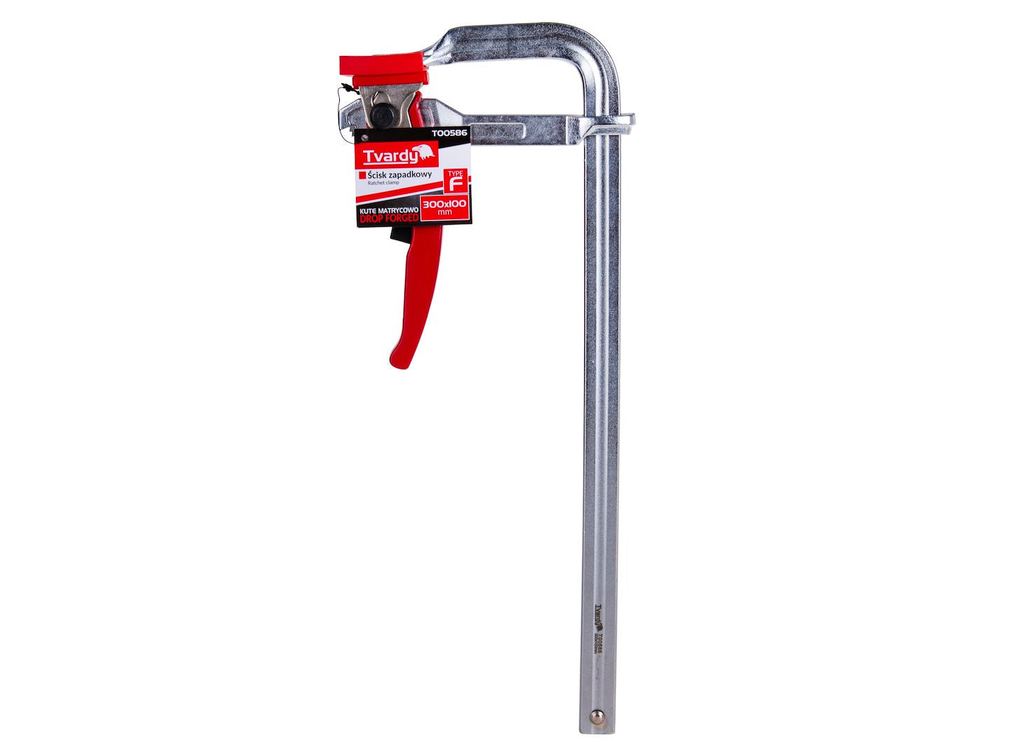 Morsetto a cricchetto multiuso per impieghi gravosi F, clip di fissaggio per lavorazione del legno, accessorio per falegname, 300x100 mm