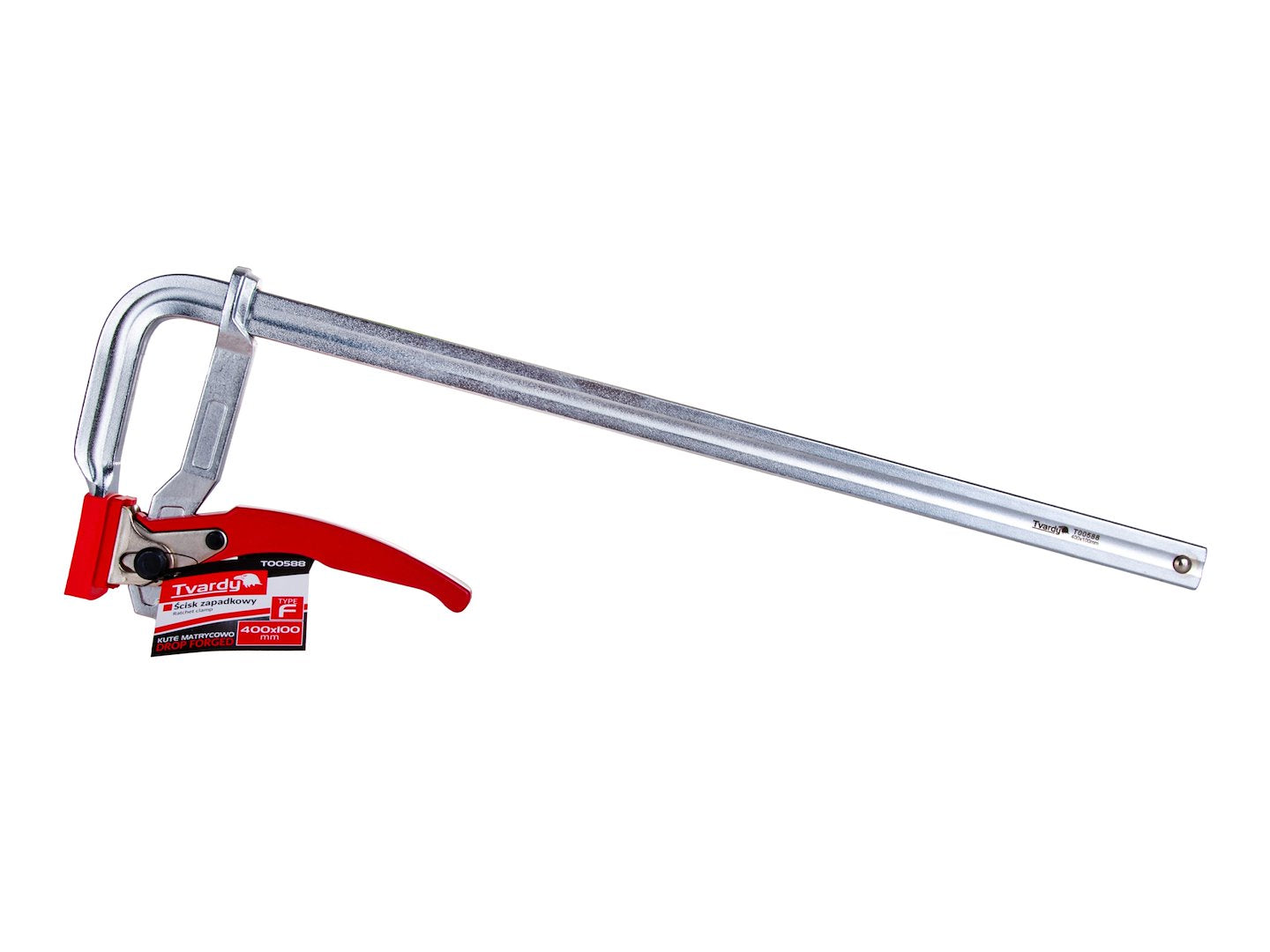Morsetto a cricchetto multiuso per impieghi gravosi F, clip di fissaggio per lavorazione del legno, accessorio per falegname, 400x100 mm