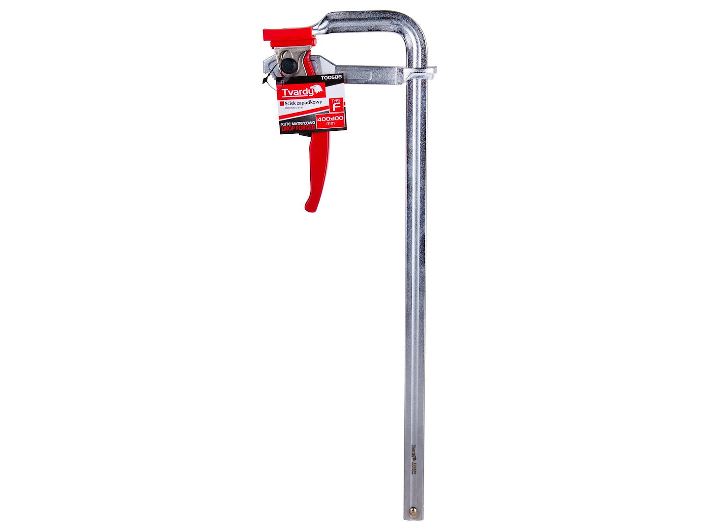 Morsetto a cricchetto multiuso per impieghi gravosi F, clip di fissaggio per lavorazione del legno, accessorio per falegname, 400x100 mm
