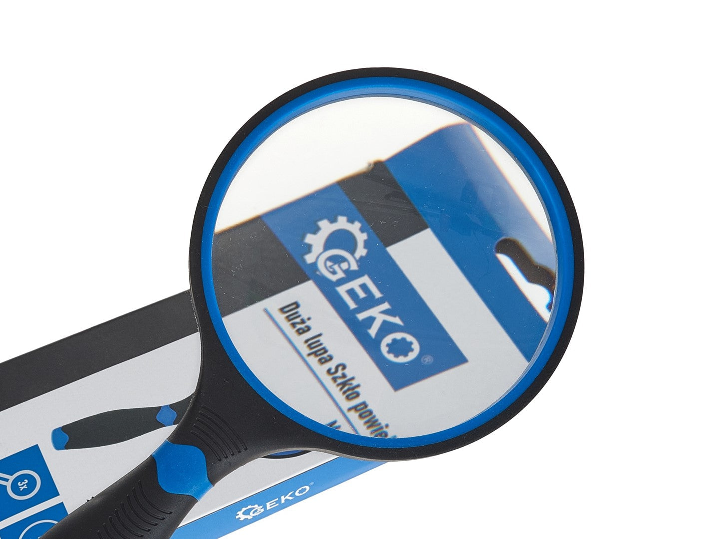 Lente d'ingrandimento portatile professionale, ingrandimento 3x, con impugnatura-manico in gomma morbida e antiscivolo, diametro di 100 mm, ideale per leggere, anziani, bambini, artigianato, insetti, scienza, Geko