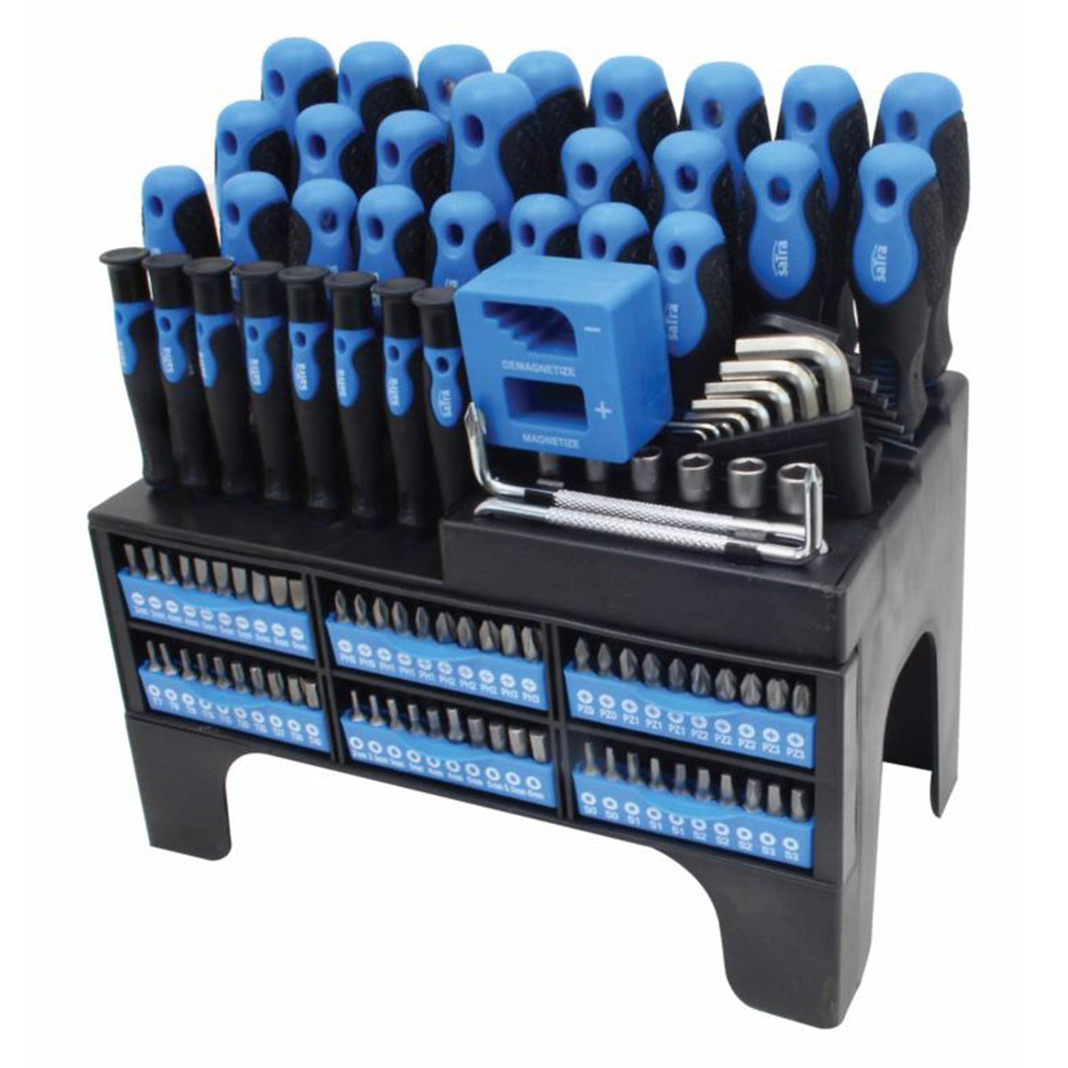 Set-kit cacciaviti, inserti Torx, brugole e bussole ,118 pezzi Satra