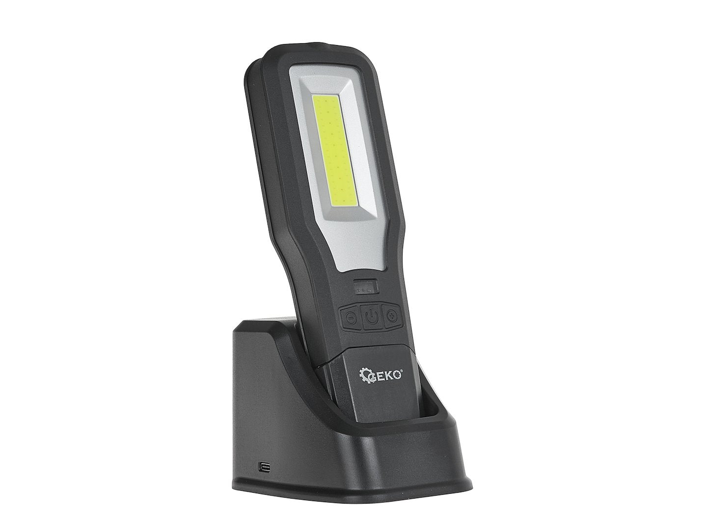 Lampada da lavoro COB LED 10W+5W, ricaricabile tramite USB, lampada da lavoro COB multifunzione con gancio per appendere e supporti magnetici, 2000mah 550 lm IP54