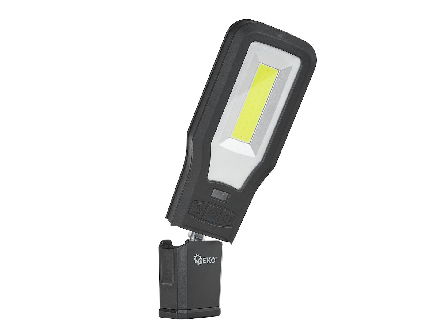 Lampada da lavoro COB LED 10W+5W, ricaricabile tramite USB, lampada da lavoro COB multifunzione con gancio per appendere e supporti magnetici, 2000mah 550 lm IP54
