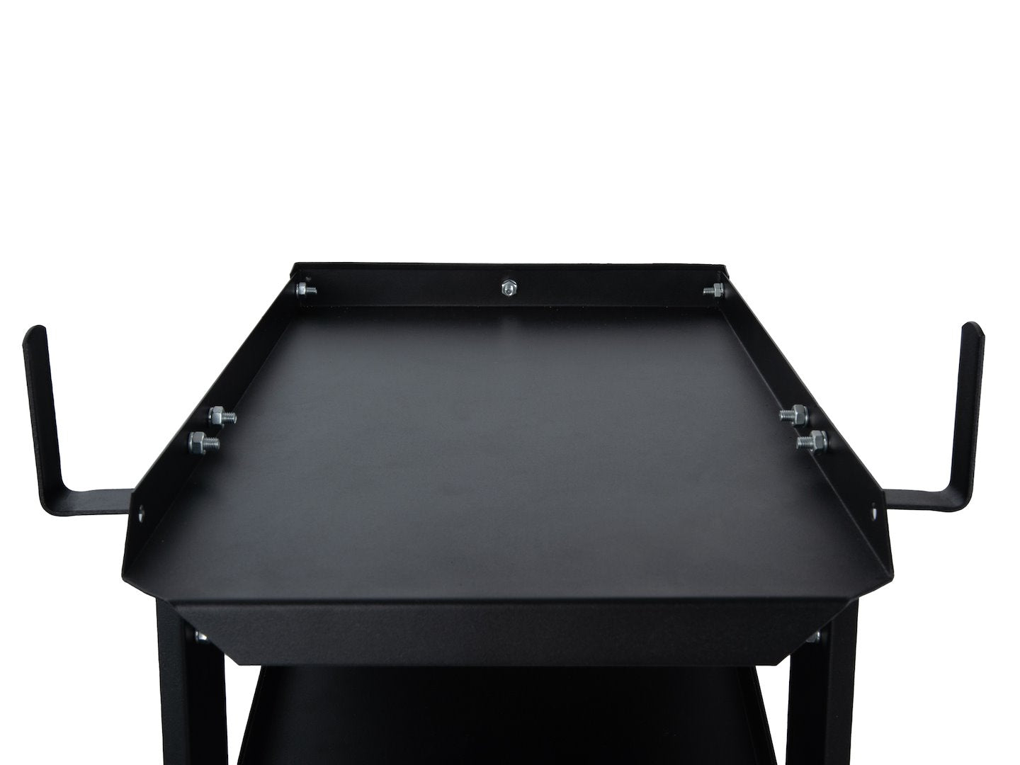 Carrello per saldatura 2 ripiani con 4 cassetti per trasporto saldatrice con ruote carico girevoli 360 gradi, carrello per attrezzatura di saldatura con scomparto 29 x 25.5 cm portabombola gas, nero