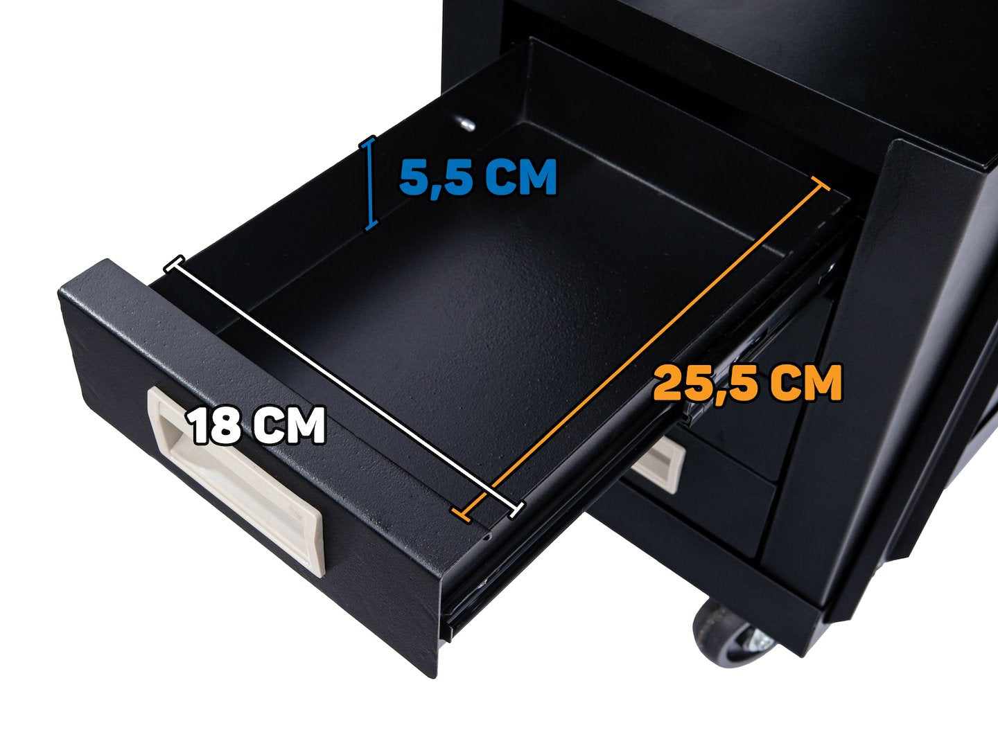 Carrello per saldatura 2 ripiani con 4 cassetti per trasporto saldatrice con ruote carico girevoli 360 gradi, carrello per attrezzatura di saldatura con scomparto 29 x 25.5 cm portabombola gas, nero
