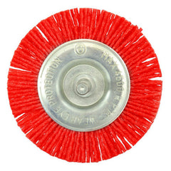 Spazzola a disco, codolo 6 mm, in nylon 75 mm – pulizia, lucidatura e manutenzione – Geko