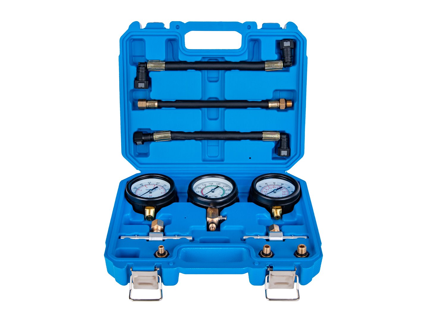Set tester professionale pressione motore e carburante per moto, kit tester pressione compressione per motore benzina auto moto Geko
