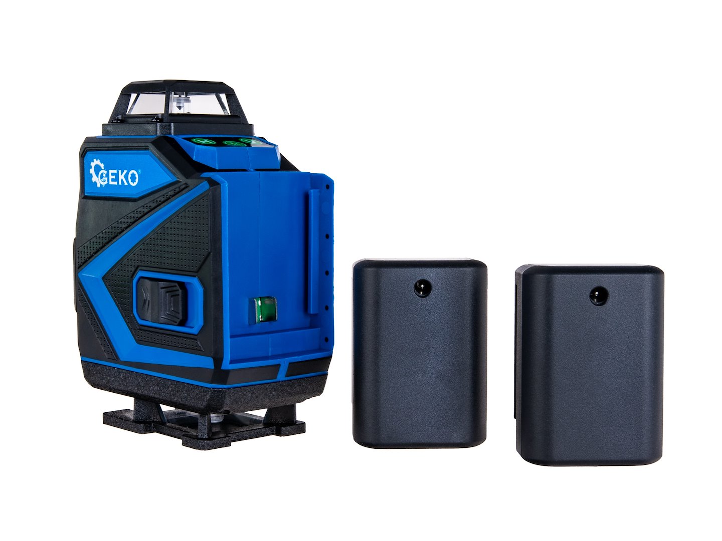 Livella laser 4D a 360° autolivellante 16 linee  orizzontali e verticali con  2 batterie ricaricabili da 3000 mAh e con telecomando Geko