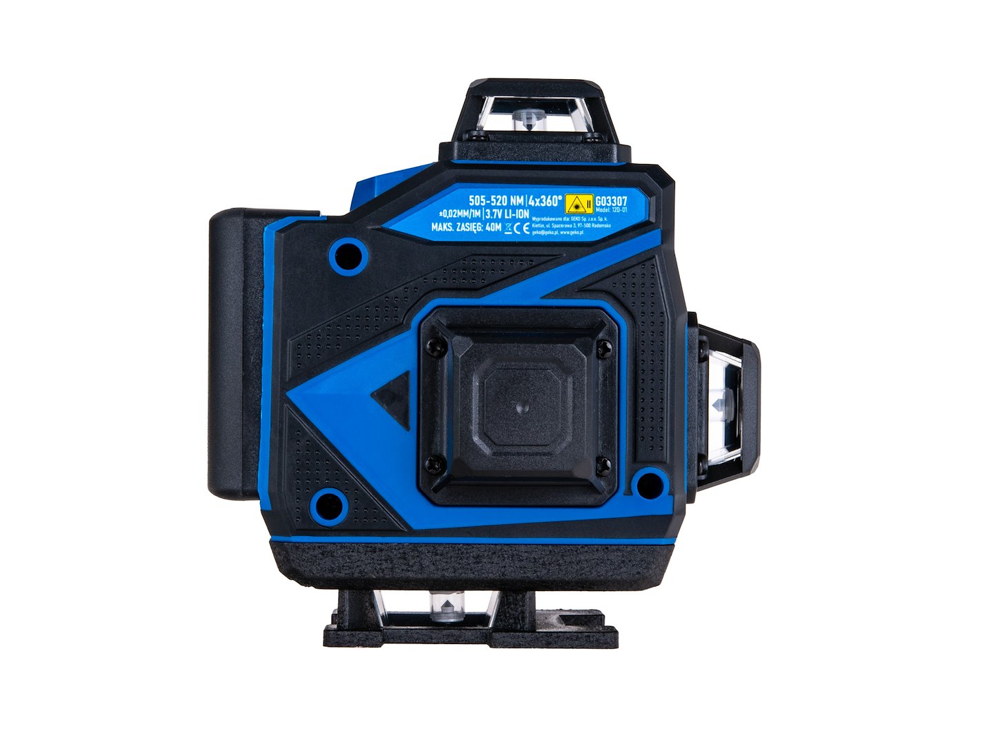Livella laser 4D a 360° autolivellante 16 linee  orizzontali e verticali con  2 batterie ricaricabili da 3000 mAh e con telecomando Geko