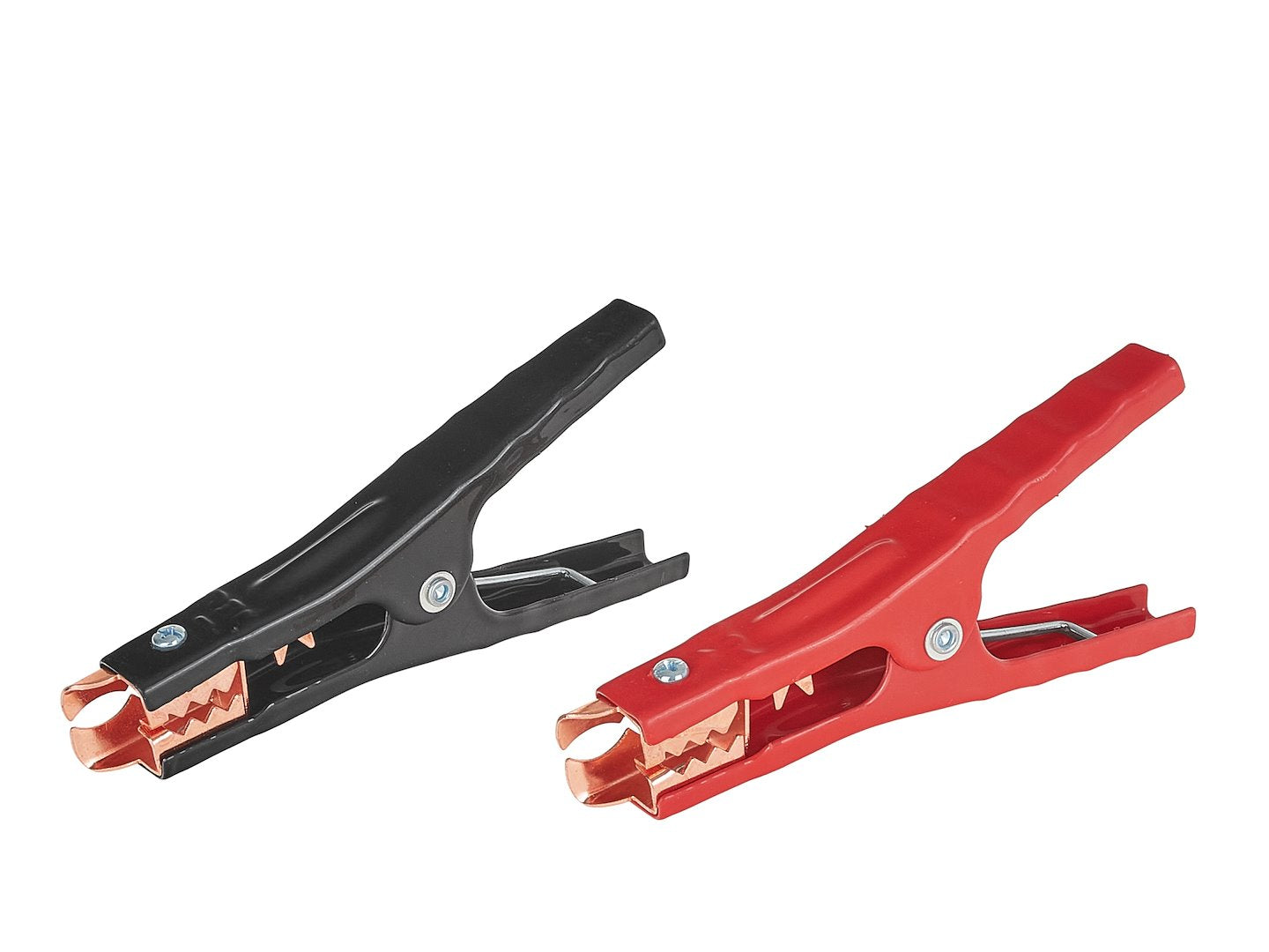 Cip a coccodrillo, 2 pinze per cavi batteria, morsetti a coccodrillo in rame, morsetti a coccodrillo isolati, per cavi batteria auto, set pinze di avviamento per batteria, pinze elettriche isolate rosse e nere, pinze di test automobilistiche,400 A, Geko