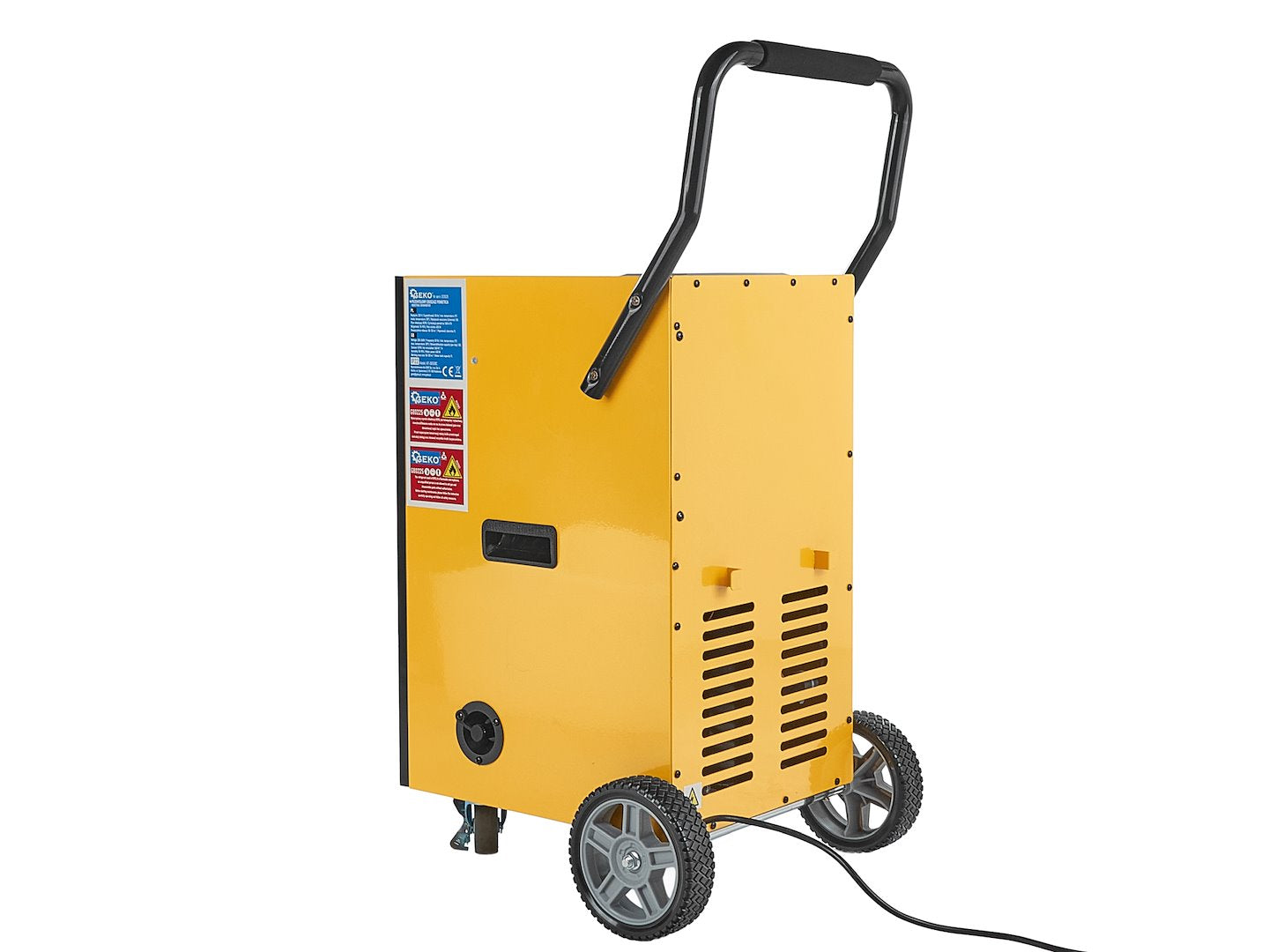 Deumidificatore industriale professionale elettrico: 50 l/24 h, 50–120 m², 650 W per grandi ambienti, controllo dell'umidità regolabile, antimuffa portatile con ruote per casa/bagno/ufficio/garage/cantina/stanza/armadio