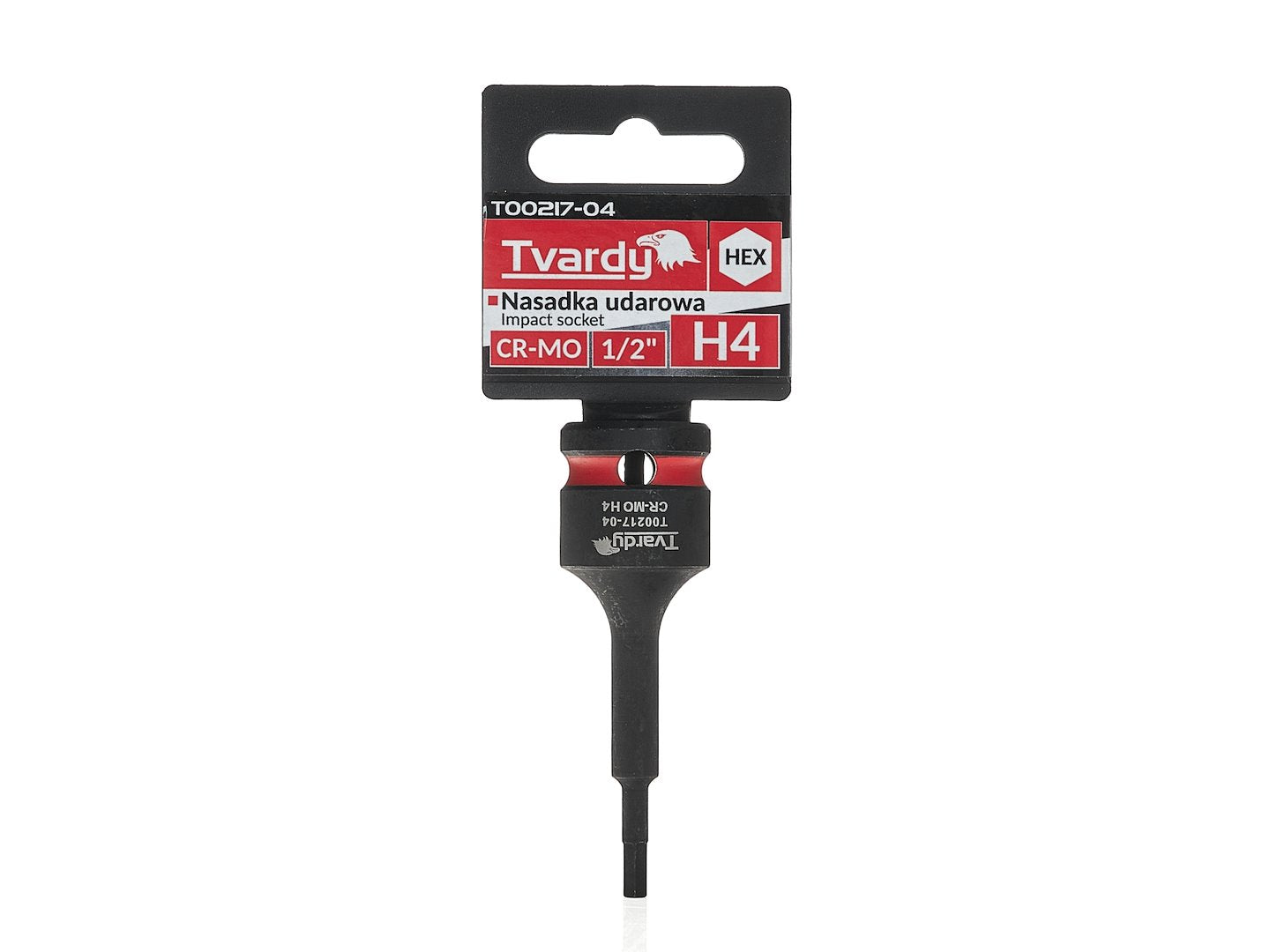 Chiave a bussola a impatto esagonale HEX, lunga, chiave a bussola esagonale d'impatto, H4 presa 1/2" attacco, Cr-Mo, per chiave dinamometrica, chiave a cricchetto e avvitatore a batteria, Tvardy
