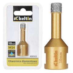 Punta diamantata per piastrelle 10 mm x M14 piastrelle, gres porcellanato, ceramica per smerigliatrice angolare qualità premium, Keltin