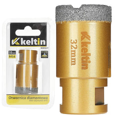Punta diamantata per piastrelle 32 mm x M14 piastrelle, gres porcellanato, ceramica per smerigliatrice angolare qualità premium, Keltin