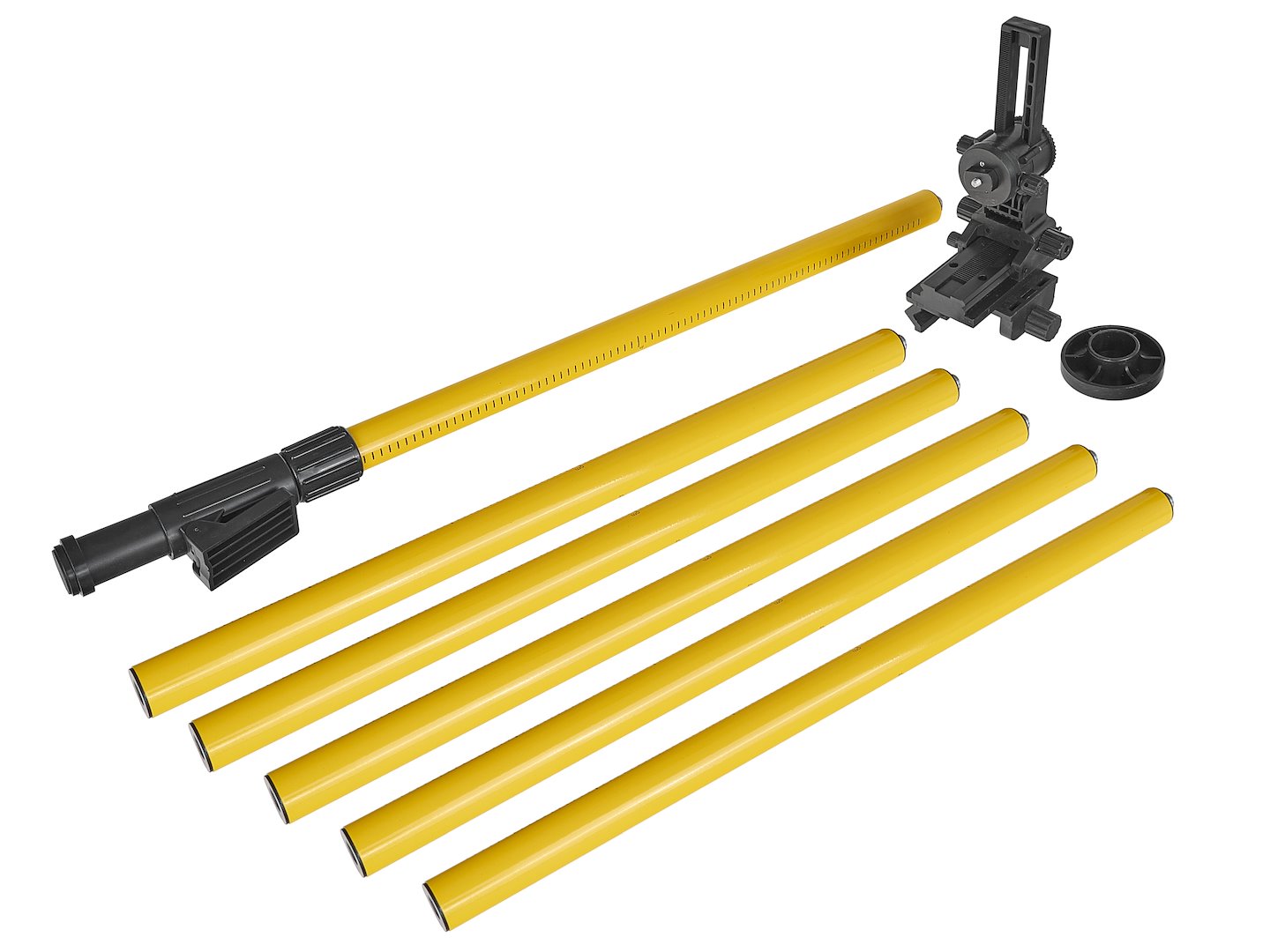 Asta telescopica per livella laser regolabile altezza estensibile dal pavimento al soffitto 4,2 m Geko con supporto