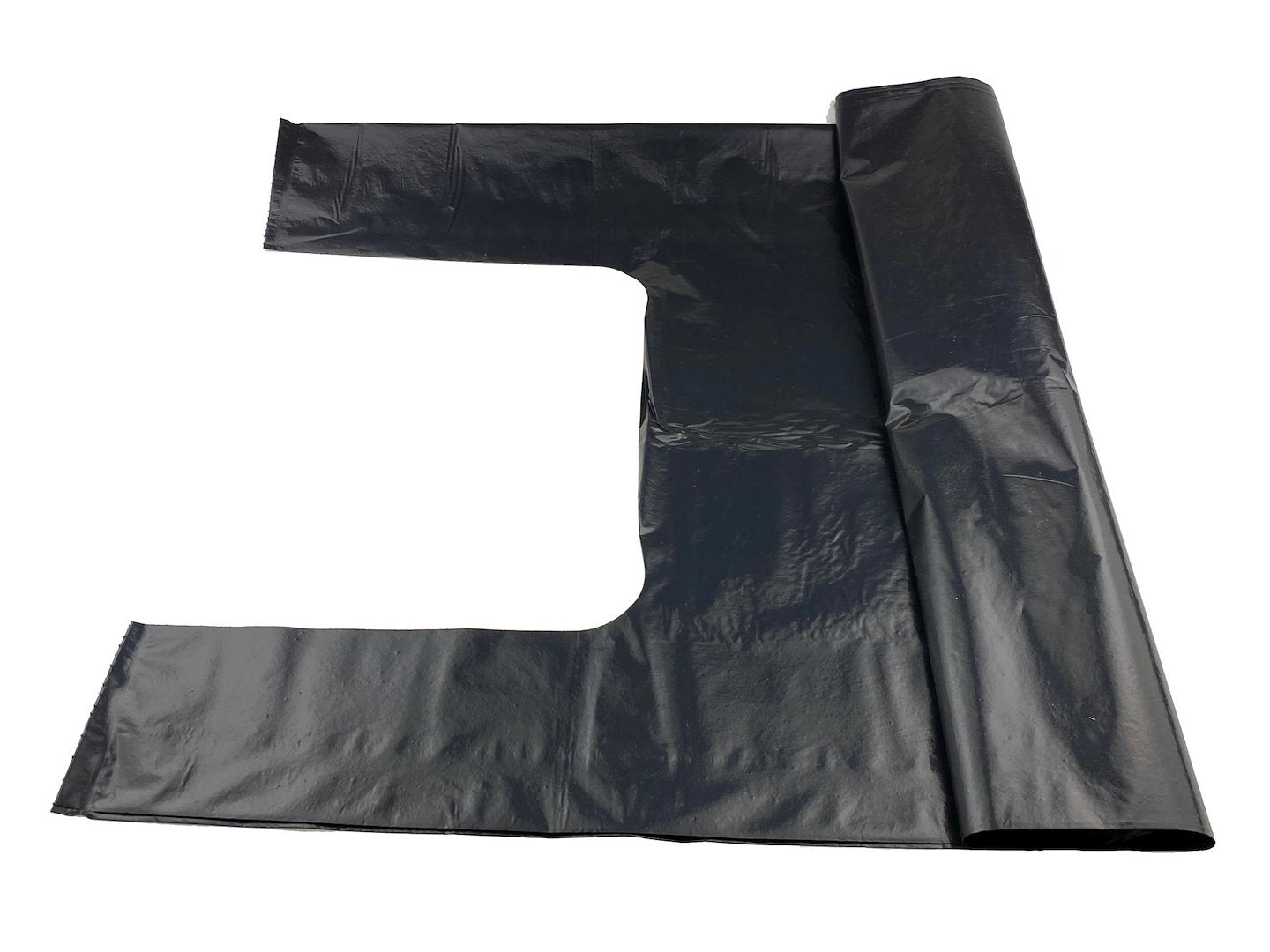 Sacchetti resistenti (10 pezzi), chiusura con manici, sacchetti per rifiuti neri con manico, 160 L, per cucina, casa, officina, garage, giardino
